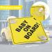 VZUHSW 2x Baby On Board Car Signs - Reusable & Durable Safety Signs for Kids | Perfect for Young Parents - Buy Online on GoSupps.com