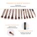MSQ Eye Makeup Brushes 12pcs Eyeshadow Brushes Rose Gold Makeup Brushes Set with Soft Synthetic Hairs & Real Wood Handle for Eyeshadow  Blending  Eyebrow  Eyeliner (Rose Gold) 1Rose Gold Standard - Buy Online on GoSupps.com