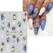 Christmas Nail Stickers 9 Sheets Self-Adhesive Nail Decal Elk Nail Art Decoration Design Supplies - Buy Online on GoSupps.com