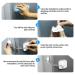 Yosemy Child Lock Cabinet & Refrigerator Lock - Digital Password No Drilling 2-Pack for Drawers & Cupboards (White) - Buy Online on GoSupps.com