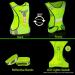 Ninefo Reflector Safety Vest for Jogging & Biking | Adjustable Light-Up Warning Vest with 2 Reflecting Tapes - Buy Online on GoSupps.com