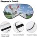 Goat Blue Sky Eye Mask - Adjustable Sleep Blindfold for Travel Yoga & Naps - Light-Blocking Comfort for Men & Women - Buy Online on GoSupps.com