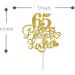 Tenhaisi Gold Glitter 65 Years Blessed & Loved Cake Topper - 65th Birthday / 65th Wedding Anniversary Cake Topper - Happy 65 Birthday - 65th Birthday / 65th Anniversary Party Decoration (65) - Buy Online on GoSupps.com