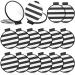 Yookeer 16 Pieces Handheld Compact Mirror Stand Round Makeup Mirror Portable Travel Small Pocket Mirror