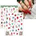 JMEOWIO 12 Sheets Christmas Nail Art Stickers Decals Self-Adhesive Colorful Snowflake Winter Holiday Cute Santa Nail Supplies Nail Art Design Decoration Accessories - Buy Online on GoSupps.com