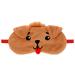 iscream Bedtime Besties Satin-Lined Embroidered Fleece Sleep Mask for Kids - Prince The Puppy