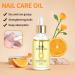 Nail Cuticle Oil 15ml Organic Vitamin E & B Jojoba Oil for Nails Moisturizing & Repairing Dry Rough Cuticles Nail Care with Dropper Design Orange-Scented Formula - Buy Online on GoSupps.com