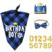 WLLHYF Dog Birthday Party Supplies Boy Dog Birthday Bandana Set with Cute Dog Bow Tie Dog Birthday Crown Hat with Numbers Small Medium Large Dogs(Blue) - Buy Online on GoSupps.com