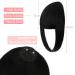 Leterly Bangs Hair Clip Extension - Thick Neat Straight Fringe for Women, Dark Black Color - Buy Online on GoSupps.com