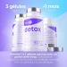 Detox NAC N-Acetyl-Cysteine Artichoke Milk Thistle Black Radish - Drainer and Elimination - Powerful and Fast Liver Detox & Colon - +1 Month of Cure - Made in France - 90 Capsules - Hexagon - Buy Online on GoSupps.com