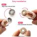 6 Pcs Gen 2 Double Halo Replacement Heads for Finishing Touch Flawless Hair Remover - Gold-Plated with Cleaning Brush & Case - Buy Online on GoSupps.com