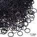 TYGA Store Pack of 1000 Mini Rubber Bands Soft Elastic Bands for Kids Hair Braids Ponytail Hair Pet Hairband Wedding Hairstyle and More (Black) - Buy Online on GoSupps.com