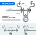 SupaWay Heavy Duty Steel I-Beam Clamp for Boxing Bags | Adjustable 63mm-220mm | 204kg Capacity | Durable Perforated Hanger - Buy Online on GoSupps.com