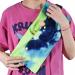 LIKZINWA Adjustable Small Animal Sling Carrier for Bearded Dragons Lizards and Small Reptile (Blue-Green)