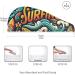 Summer Surfing Hair Towel 2 Pack - Super Absorbent Quick Drying Turbans for Women & Girls | Stylish Seamless Pattern & Button Design - Buy Online on GoSupps.com