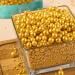 Buy Edible Gold Sprinkles - Stray Gold Crunchy Sugar Pearls 130g | Perfect for Valentine's Day Birthdays & Weddings - Gourmet Cake Decoration - Buy Online on GoSupps.com