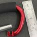 Aluminum Carabiner Hook with Sponge Handle - 5.5inch D-Shape Clip for Shopping Bags, Handbags, Strollers - Red - Buy Online on GoSupps.com
