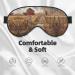 Farm with Deer Print Unisex Sleep Mask | Double-Sided Eye Mask for Sound Sleep & Skin Care - Black - Buy Online on GoSupps.com