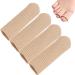 MQFORU Adjustable Cuttable Gel Toe and Finger Cap Toe Finger Cushion Gel Tube Lined Gel Toe Covers Sleeves Protectors Ribbed Knit Toe Caps Silopad Digital Caps 4PCS (L)