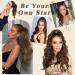 Hair Extension Long Curly Wavy Ponytail - 16'' Chestnut Mix Chocolate Brown - Synthetic Clip-in Hairpiece for Women - Ideal for Daily Use and Parties - Buy Online on GoSupps.com