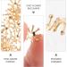 HOOTNEE 50pcs hairpin accessories rhinestone hair clips DIY flower Headdress Accessory the flowers Golden 1X1cm - Buy Online on GoSupps.com