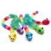 Jumpaws 5 Pack Interactive Catnip and Feather Cat Toys, Multi-Colored Mice with Long Feather Tail, Accessories for Indoor Cat, Catnip Plush Toys with Natural Feathers and Rattles