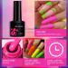 Neon Pink Gel Nail Polish Hot Pink Gel Polish Bright Pink Long Lasting Soak Off U V LED Nail Lamp Gel Polish Nail Art Manicure Salon DIY Home(7ml) (Green) - Buy Online on GoSupps.com