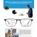 Okh Progressive Multifocal Reading Glasses | Anti-Glare Blue Light Blocking for Men | Stylish Bifocal Rectangle Design | Multi-Focus Black Turtle Shells - 1.0x - Buy Online on GoSupps.com