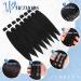 Feshfen Pre-Stretched Extension Hair for Braids - 55cm Yaki-Texture Synthetic Hair (8-Pack) - Black Braiding Hair Extensions - Buy Online on GoSupps.com