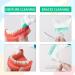 TYVOM 4PCS Denture Brush Set - Dual Head Premium Hygiene Toothbrushes for Cleaning Retainers and False Teeth - Buy Online on GoSupps.com