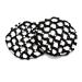 AUEAR  10 Pack Handmade Crochet Bun Cover Snood Hair Net Pearls Decor Elastic Hair Net hair Accessories For Ballet Dance Skatingk 10 Count (Pack of 1) Black