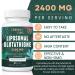 2400MG Liposomal Glutathione - Max Absorption Antioxidant Supplement with Hyaluronic Acid & Resveratrol | Non-GMO Energy Boost | 60 Softgels - Buy Online on GoSupps.com