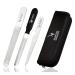 Nail Files Set of 3 Pieces Stainless Steel Double-Sided for Fingernails and Toenails Manicure and Pedicure Tools