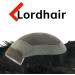 Lordhair Human Hair Toupee for Men Natural Hairline French Lace Front with Skin Perimeter Men's Hair System Off Black 1B# 6x8 inch - Buy Online on GoSupps.com