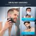 Bazivve Upgraded 8D Head Shaver for Bald Men with Nose Hair Trimmer - Waterproof Electric Razor Grooming Kit - LED Display - Cordless & Portable - Blue - Buy Online on GoSupps.com
