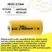 Buy 1.2V NiCD Rechargeable 2/3 AA 400mAh Button-Top Battery - Perfect for Dust Busters Data Loggers RC Devices & Tools | International Shipping Available - Buy Online on GoSupps.com