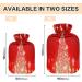 KCL Deci 2L Hot Water Bottle with Christmas Tree Glitter Cover Foot Warmer & Pain Relief Solution for Cramps | Heat & Cold Therapy - Buy Online on GoSupps.com