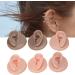 Silicone Ear Model 3 Pair Left and Right Soft Silicone Flexible Model Fake Ear Piercing Practice Human Ear Model with Acrylic Bracket Silicone Ear for Jewelry Display - Buy Online on GoSupps.com