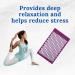 Acupress Toweratte & Massage Pillow Set - Shakti Matte for Back Pain Relief & Head Massager - Lotus Mat for Relaxation - Violet & White - International Shipping - Buy Online on GoSupps.com