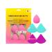 Freeman Puffs N' Stuff Powder Puffs + Liquid Sponges Set Makeup Blending Sponges & Powder Puffs For Foundation Concealer & Setting Powder Vegan & Cruelty Free 8 Count