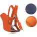 Xiuyer Ergonomic Breathable Baby Sling Carrier - 3-in-1 Front and Back Adjustable Infant Carrier in Orange for Newborns, Infants & Toddlers - Buy Online on GoSupps.com