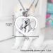 Personalized Photo Necklace - Custom Stainless Steel Cat & Dog Pet Jewelry | Black & White Heart | Unique Gifts for Animal Lovers - Buy Online on GoSupps.com