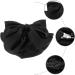 Minkissy Women Hair Clips Black Elastic Bowknot Snood Net Barrette Large Bow Hair Net Bow Knot Hair Clip Bun Cover Hairpin for Lady Women Ribbon Bow Hair Decoration Black Girl Hair Accessories - Buy Online on GoSupps.com