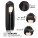 Earfodo Long Black Wig with Bangs | Straight Natural Black Hair Wig for Women | Heat Resistant Synthetic Wig for Daily & Party Use - Buy Online on GoSupps.com