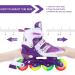 JIFAR Youth Children's Inline Skates - Adjustable with Light Up Wheels - Purple M (1Y-4Y / 8-16 years) - Indoor & Outdoor Skating - Buy Online on GoSupps.com