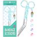 Nurse is Love Nursing Scissors | Bandage Scissors | Perfect Nurses Scissors for First Aid Vet Students Sharp Blades & Round tip for Wound Care in Stainless Steel Green Daisies