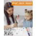 Buy Tidevan 14-Piece White Bib Set - Cotton Baby Bibs with 12 Colorful Textile Pins & 5 Stencils | Perfect for Baby Shower Games & Parties - Shop Internationally - Buy Online on GoSupps.com