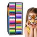 Face Paint Body Paint for Adults Water-Based Stain-Resistant Washable 12 Grids with Brush Markers for Theater Women Girls Parties Halloween Sports Cosplay