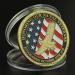 Fengjj 2-Piece US Navy Commemorative Coin Set - Honor Our Naval Veterans with Eagle & Flag Design - Buy Online on GoSupps.com