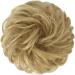 FESHFEN Messy Bun Scrunchie - Synthetic Wavy Curly Chignon Ponytail Hair Extension in Gloden Blonde 22/613# - 38g - Pack of 1 - Buy Online on GoSupps.com